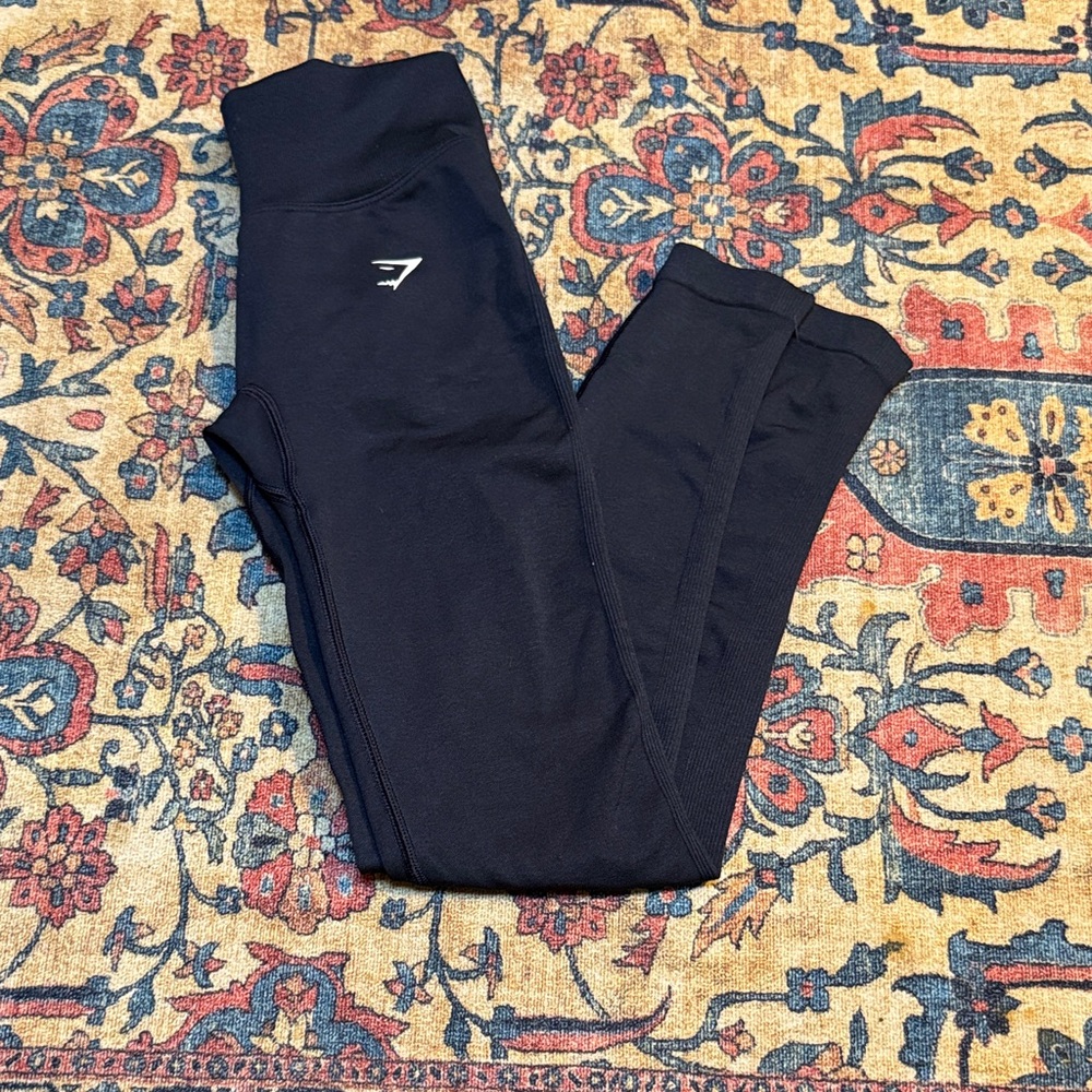 Gymshark Kids Navy/Black Performance Leggings